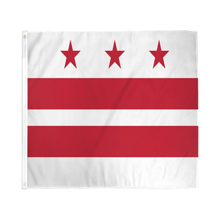 3 x 5 foot Polyester District of Columbia Flag